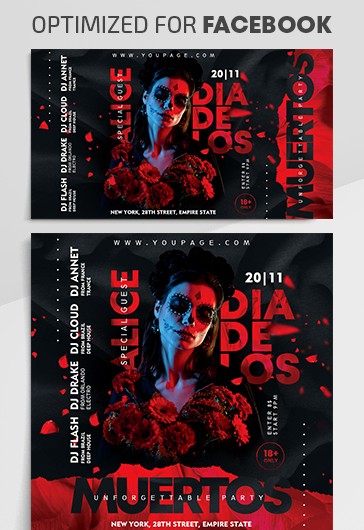 Dia de Los Muertos no Facebook