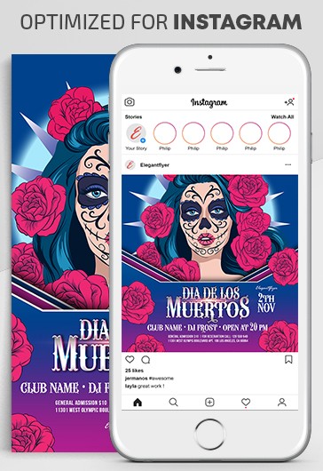 Dzień Zmarłych na Instagramie.