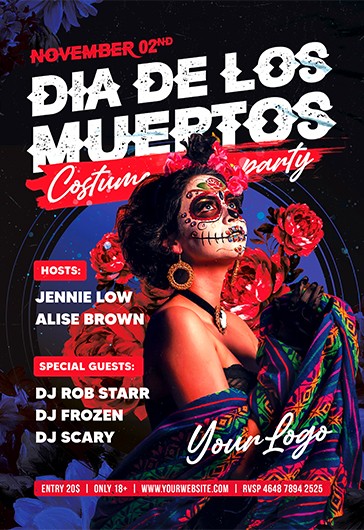 Volantino per il Dia de Los Muertos