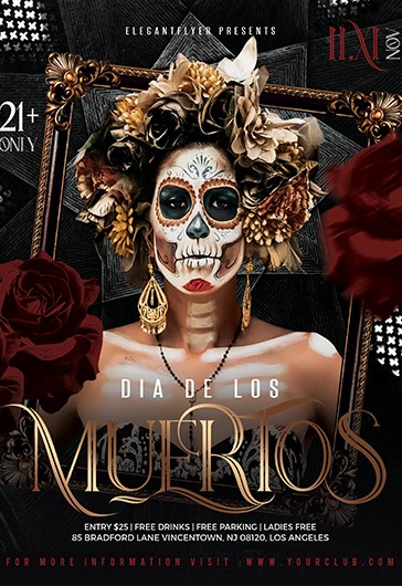 Flyer do Dia de los Muertos