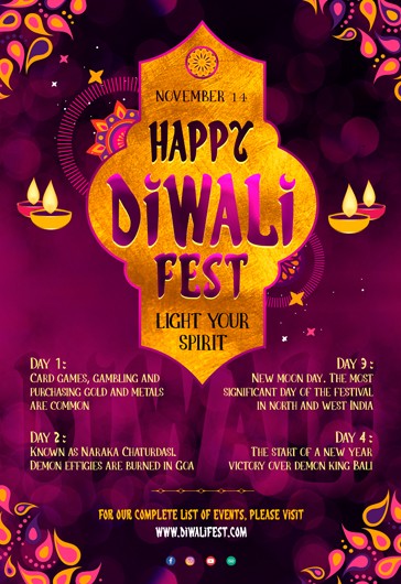 Manifesto del Festival Diwali