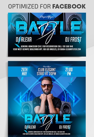 DJ Battle - Facebook Vorlagen