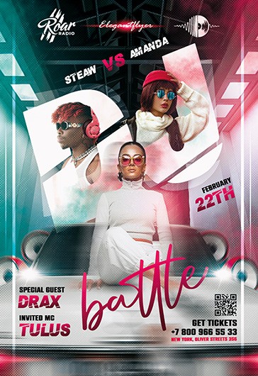 DJ Battle Poster - Dj-Poster
