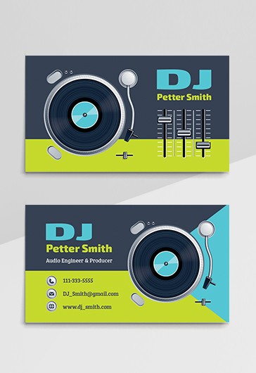 DJ business card - DJ
