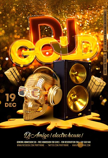 Folleto de Dj Gold