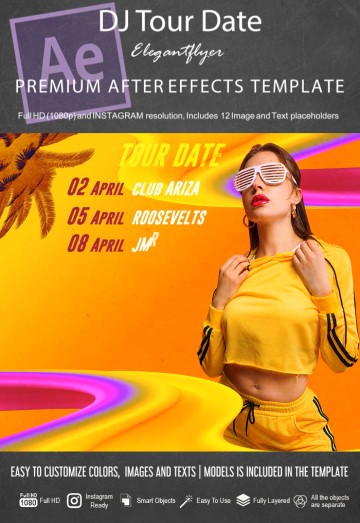 DJ Tour Date After Effects Template - 10033114 | by ElegantFlyer