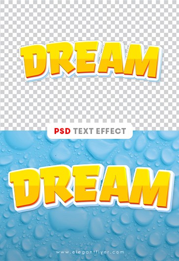 Dream Text Effect - 3D