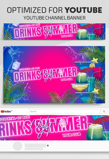 夏天的饮料YouTube - YouTube模板