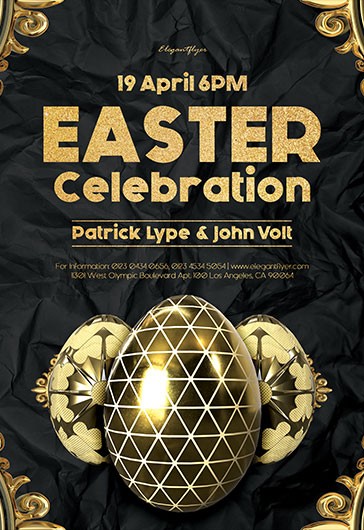 Easter Celebration Poster - Events Poster