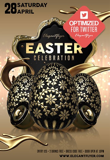 Easter Celebration Twitter - Twitter Templates