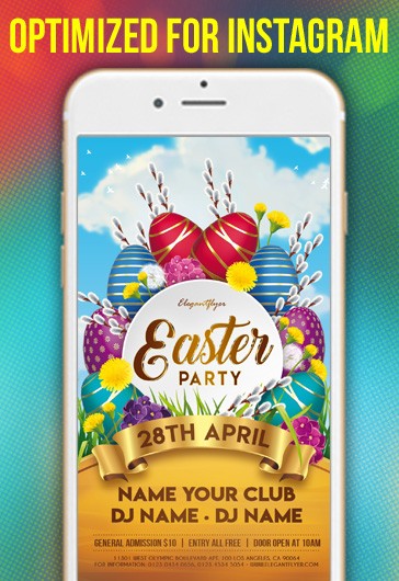 Easter Party Instagram - Instagram Templates