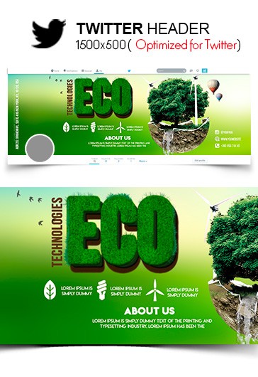 Eco Technologies Twitter - Twitter Templates