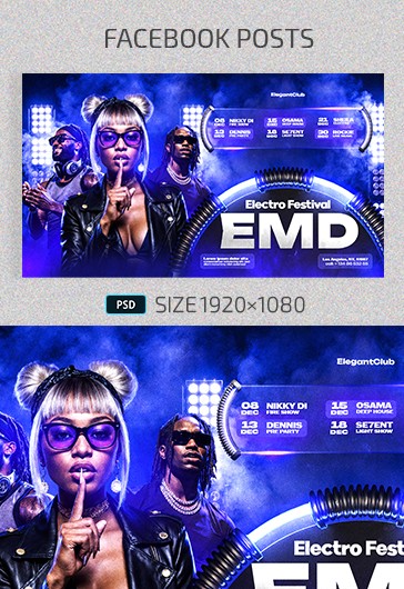 EDM | Electro Festival Facebook Post