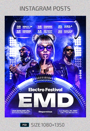 EDM | Electro Festival Instagram Post