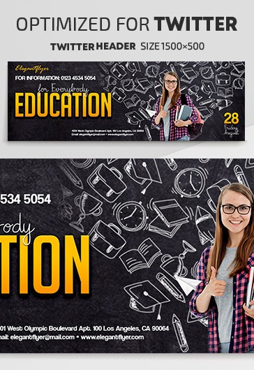 Education for Everybody - Twitter Templates