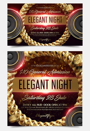 Noite Elegante no Facebook