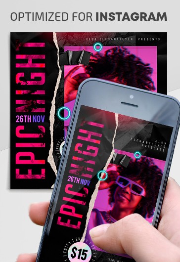 Soirée épique sur Instagram.