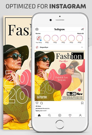 Pastel Creative Fashion 2020 Instagram Premium Social Media Template PSD