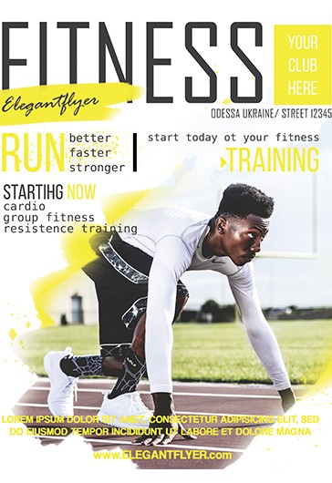 Black Exclusive Fitness - Free PSD Template Free Flyer Template PSD ...
