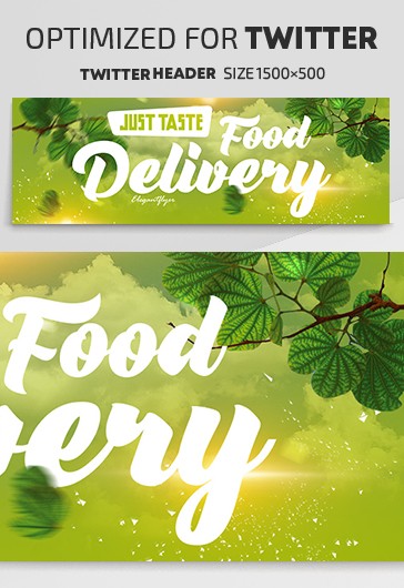 Food Delivery Twitter - Twitter Templates