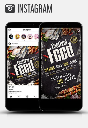 Food Festival Instagram - Instagram Templates