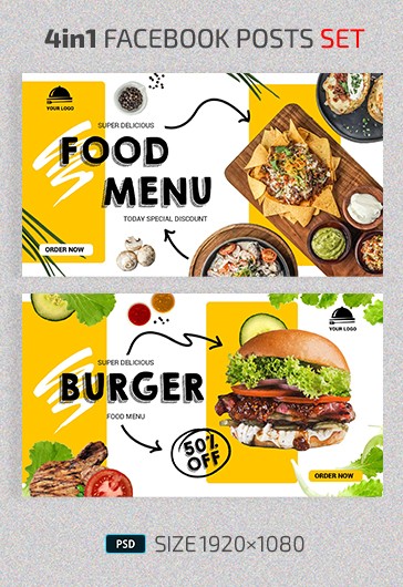 Food Menu Facebook - Cover