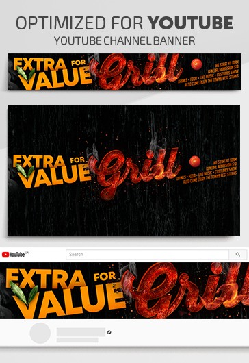 Comida a la parrilla en Youtube