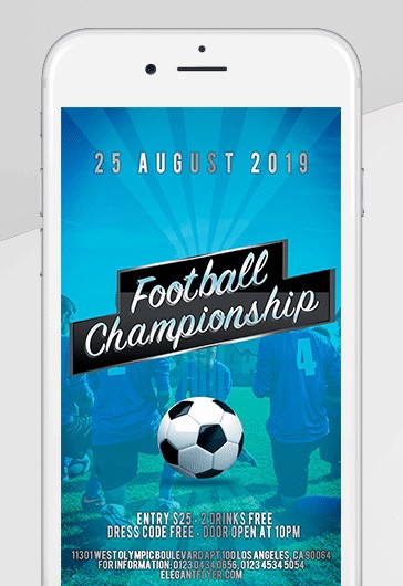 Football Championship - Instagram Templates