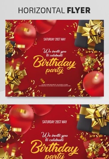 Birthday Invitation EPS - Free Invite Vector EPS Templates