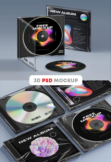 Mockup de CD - Maquetes