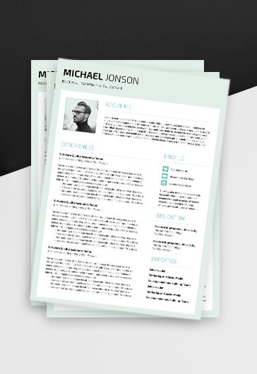 Modello PSD CV gratuito