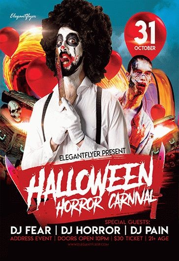 Festa de Carnaval de Terror do Halloween