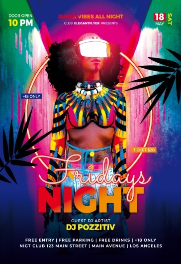 Flyer da Noite de Sexta-feira