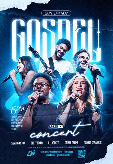 Gospel Church Concert Flyer