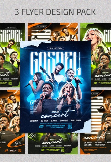 Gospel Church Concert Flyer