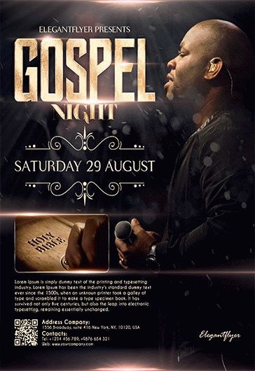 1000+ Free Gospel Flyer Templates (PSD) - by Elegantflyer