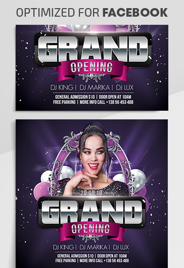 Abertura oficial no Facebook