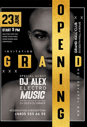 Grand Opening Invitation - Party Invitation