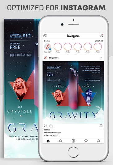 Gravity Party Instagram