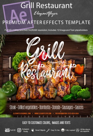 restaurant dishes after effects template free download