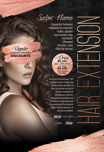 Hair Extension Flyer - Hair Salon