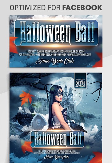 Baile de Halloween no Facebook
