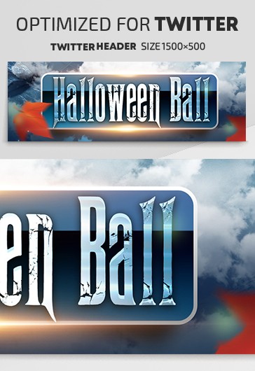 Halloween Ball → Halloweenball - Twitter Vorlagen