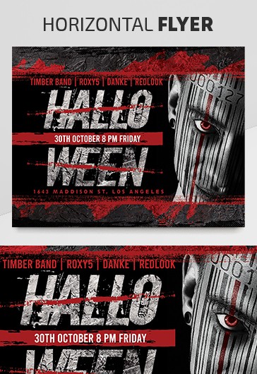 Black Dark Halloween Free Flyer Template PSD | by Elegantflyer