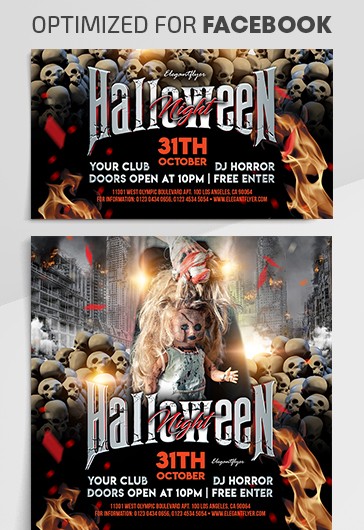 Soirée d'Halloween Facebook
