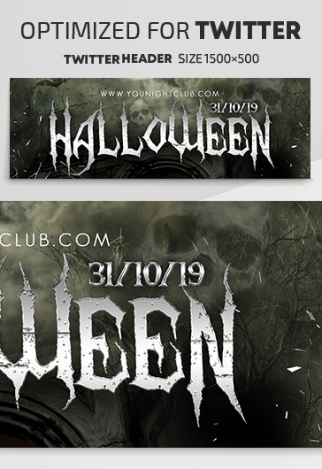 Black Dark Halloween Night Premium Social Media Template PSD | by ...