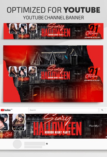 Halloween-Party Youtube - Youtube-Vorlagen