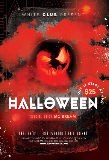 Volantino per la festa di Halloween