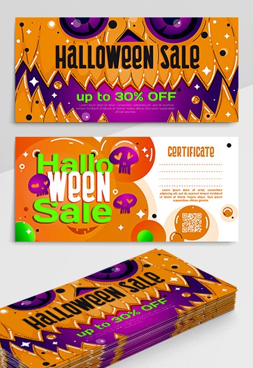 Halloween Sale Geschenkgutschein - Modern