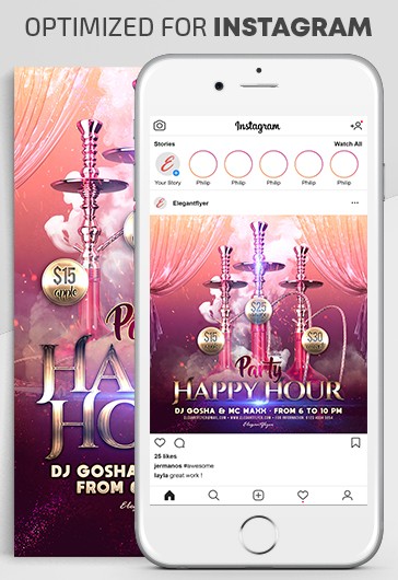 Fiesta de la Hora Feliz Instagram